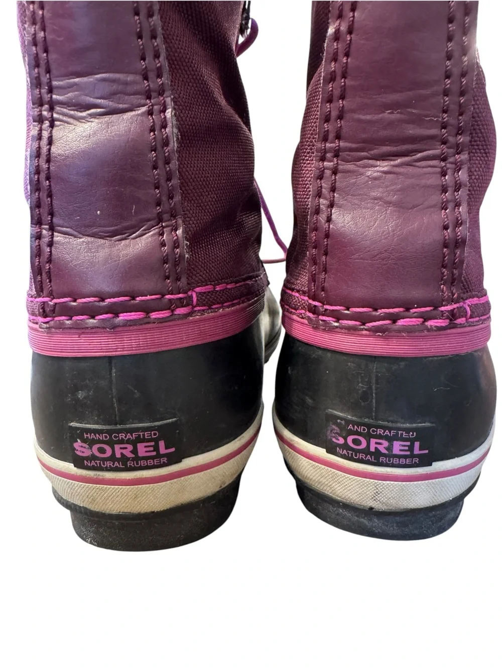 Sorel Yoot Pac Nylon Waterproof Snow Boots, Purple Dahlia, Kids Size 4